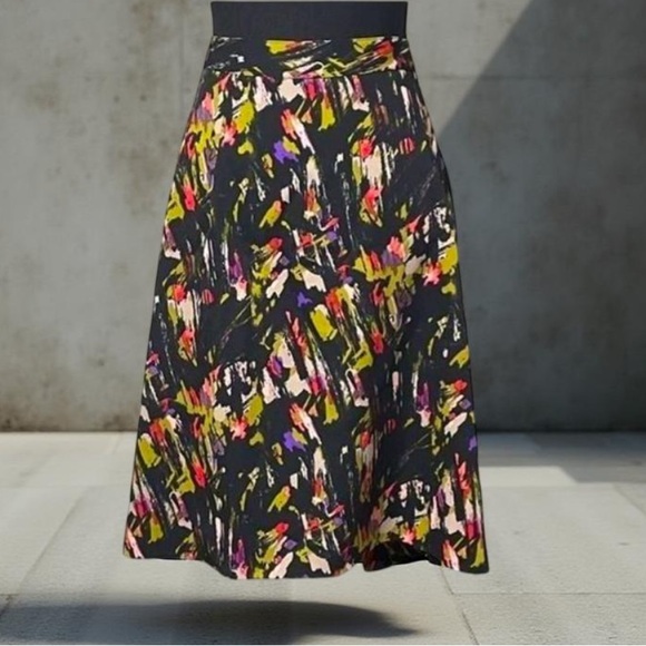 Lane Bryant Swing Pleated Skirts Multi Colored skirt Size 16 - Picture 3 of 13